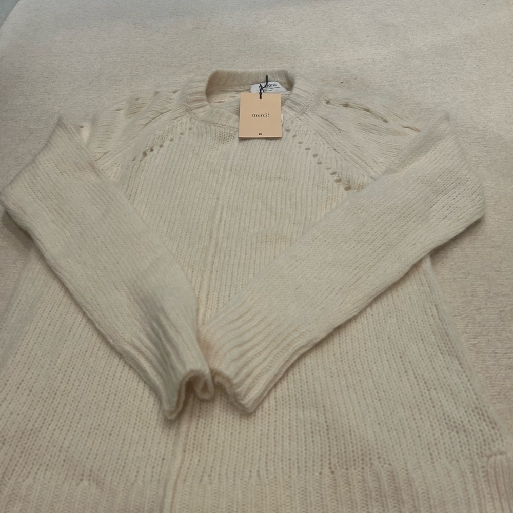 LA LIGNE NWT Cream Knit Sweater